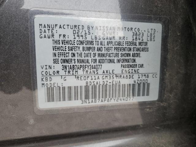 2015 NISSAN SENTRA S - 3N1AB7AP8FY244077
