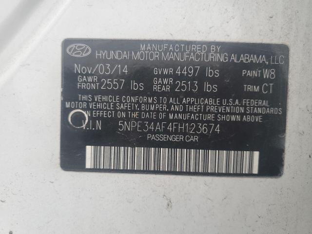 2015 HYUNDAI SONATA SPO - 5NPE34AF4FH123674