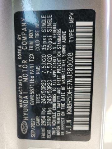 2022 HYUNDAI PALISADE KM8R5DHE7NU380028
