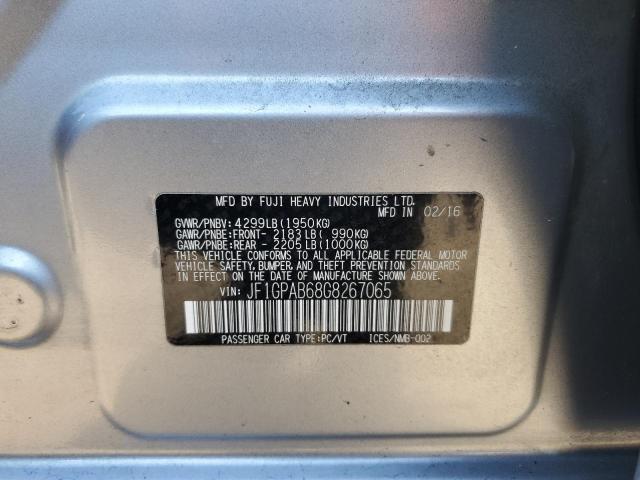 2016 SUBARU IMPREZA PR - JF1GPAB68G8267065