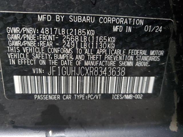 VIN JF1GUHJCXR8343638 2024 SUBARU IMPREZA no.13