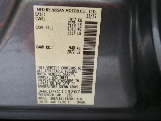 2016 NISSAN ALTIMA 2.5 - 1N4AL3AP7GC119767