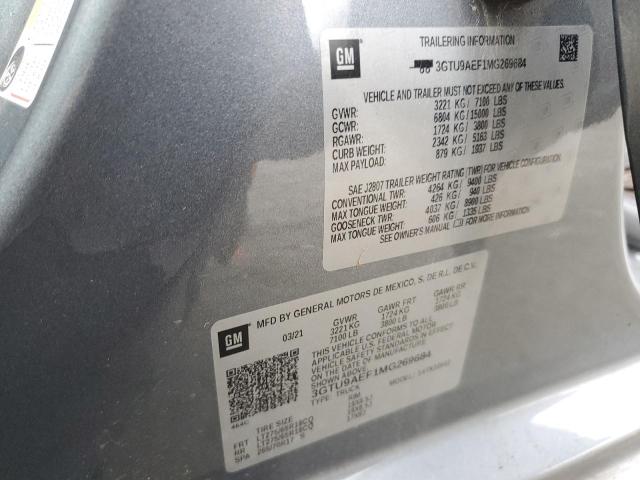 2021 GMC SIERRA K15 - 3GTU9AEF1MG269684