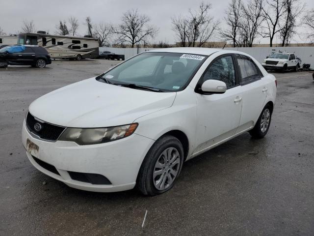 KIA FORTE EX 2010 white sedan 4d gas KNAFU4A28A5072085 photo #1