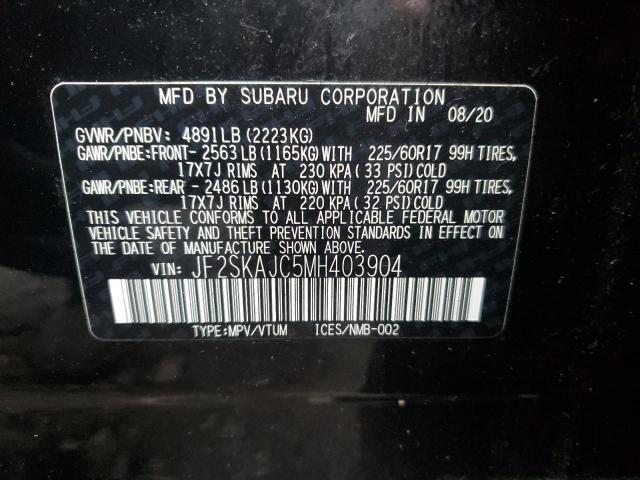 JF2SKAJC5MH403904 2021 SUBARU FORESTER