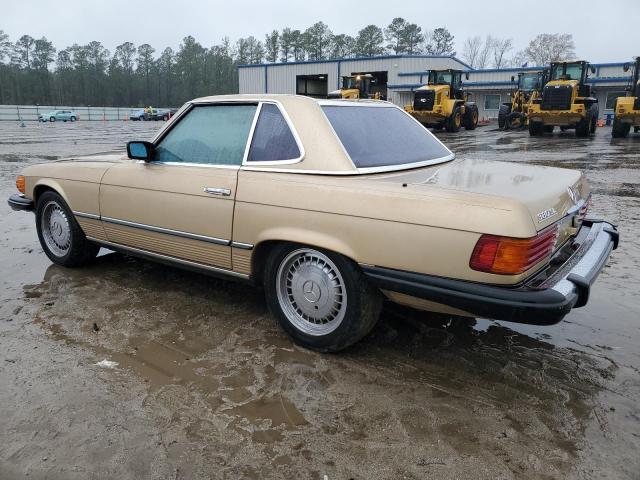 MERCEDES-BENZ 380 SL 1985 tan converti gas WDBBA45C9FA016084 photo #3