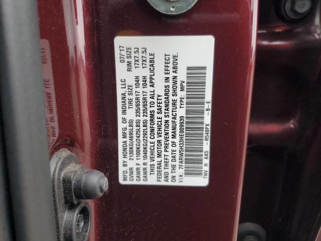 2017 HONDA CR-V LX - 7FARW5H33HE009939