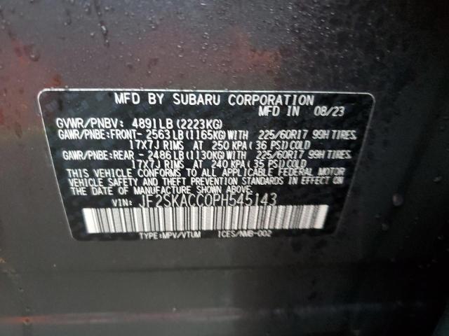 2023 SUBARU FORESTER - JF2SKACC0PH545143