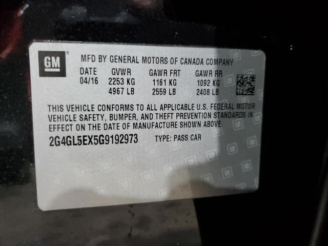 2016 BUICK REGAL - 2G4GL5EX5G9192973