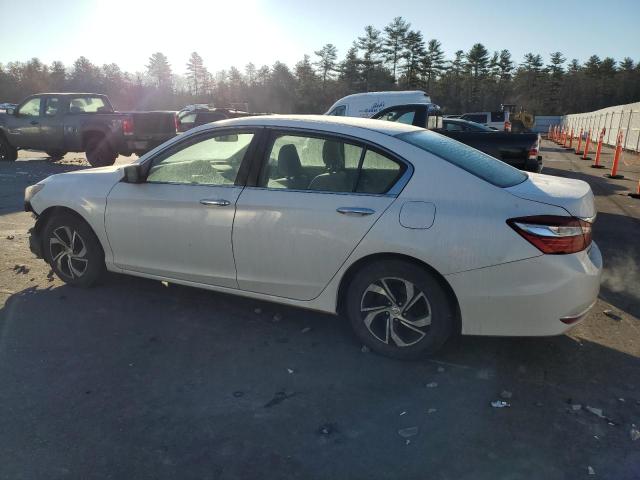 HONDA ACCORD LX 2016 white  gas 1HGCR2F31GA116250 photo #3