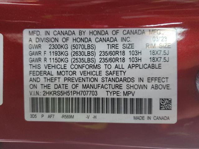 2023 HONDA CR-V SPORT - 2HKRS5H51PH707703