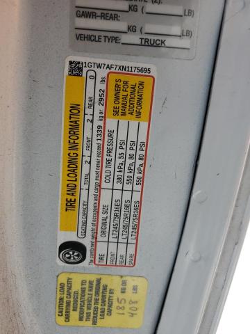 2022 GMC SAVANA G25 1GTW7AF7XN1175695