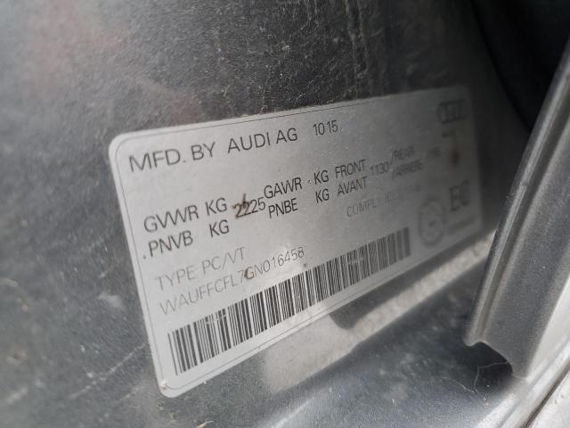 2016 AUDI A4 PROGRES WAUFFCFL7GN016458