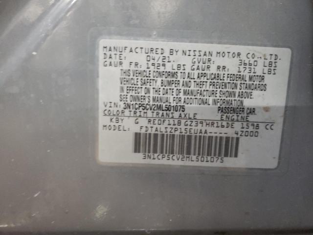 2021 NISSAN KICKS SV - 3N1CP5CV2ML501075