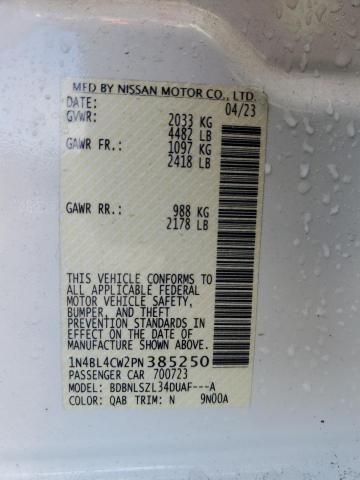 2023 NISSAN ALTIMA SR - 1N4BL4CW2PN385250