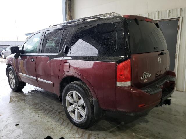 NISSAN ARMADA SV 2011 burgundy  flexible fuel 5N1BA0ND4BN616982 photo #3