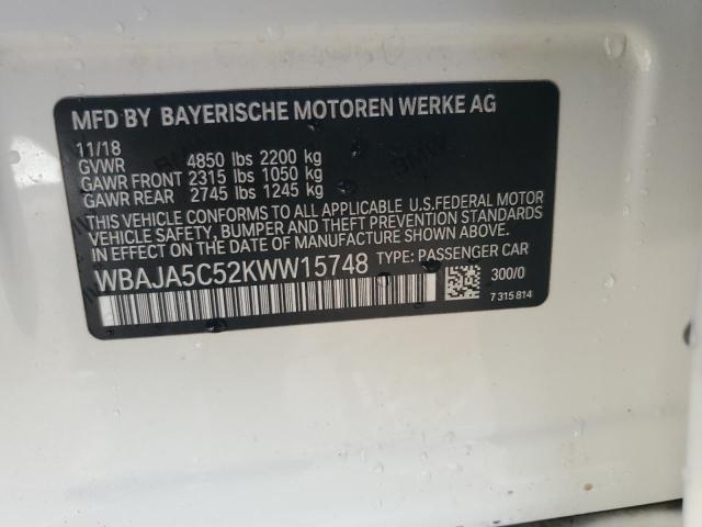 2019 BMW 530 I - WBAJA5C52KWW15748