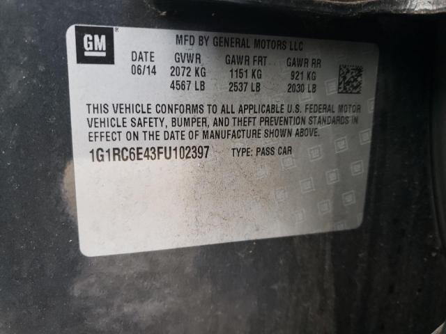 VIN 1G1RC6E43FU102397 2015 CHEVROLET VOLT no.12