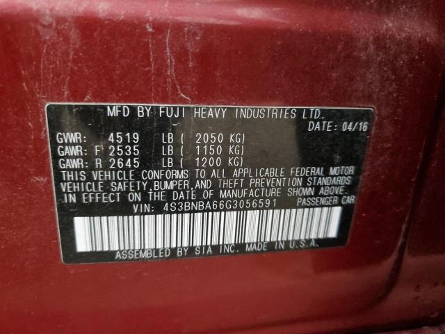 2016 SUBARU LEGACY 2.5 - 4S3BNBA66G3056591