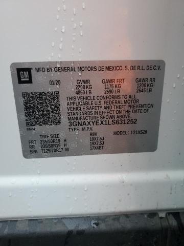 2020 CHEVROLET EQUINOX PR - 3GNAXYEX1LS631252