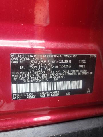 VIN 2T3A1RFV0RW428717 2024 TOYOTA RAV4 no.14