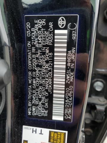 2020 TOYOTA PRIUS L JTDKARFU2L3121118