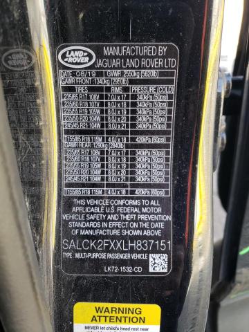 2020 LAND ROVER DISCOVERY - SALCK2FXXLH837151