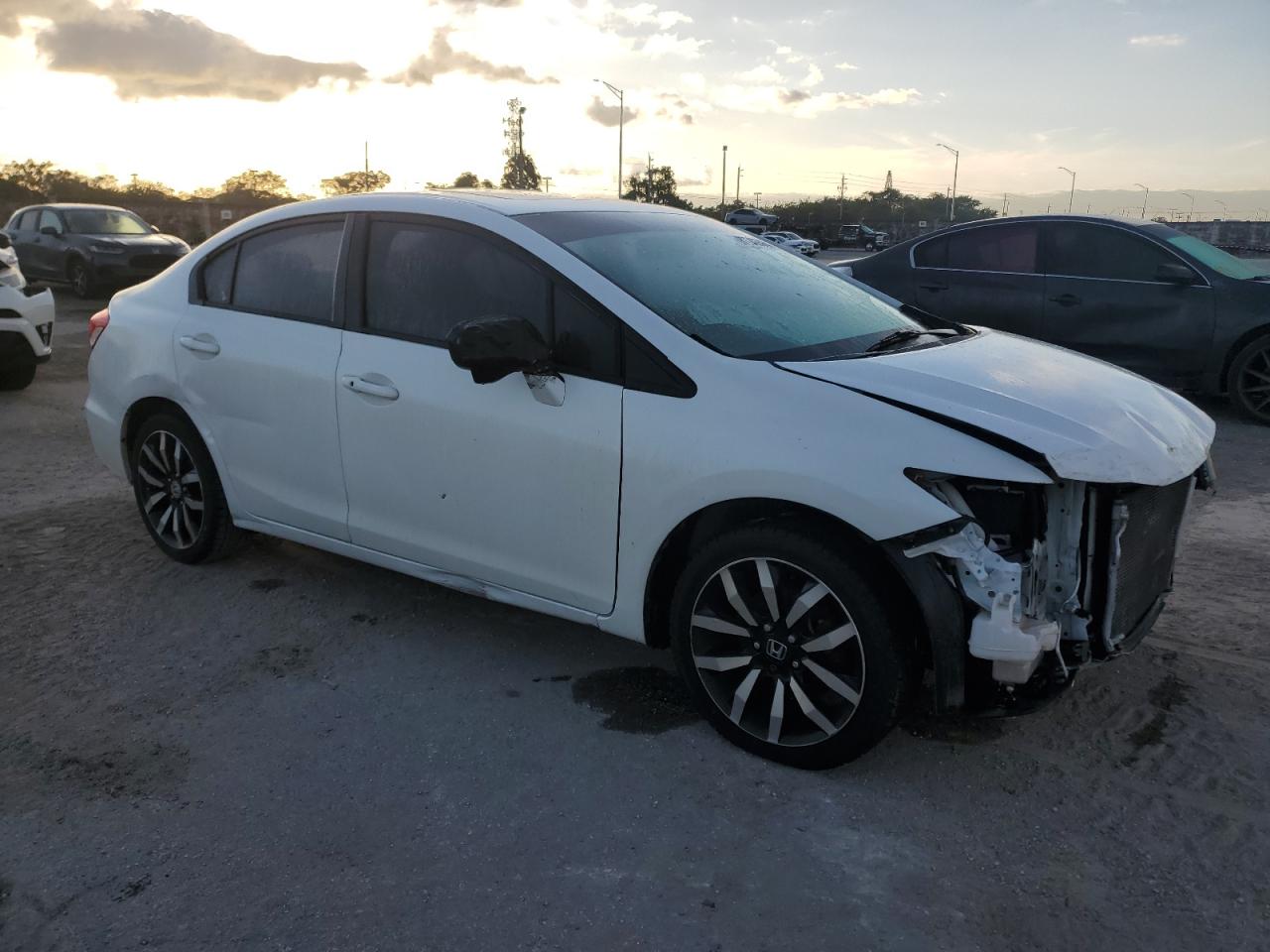 Lot #3034386089 2014 HONDA CIVIC EXL