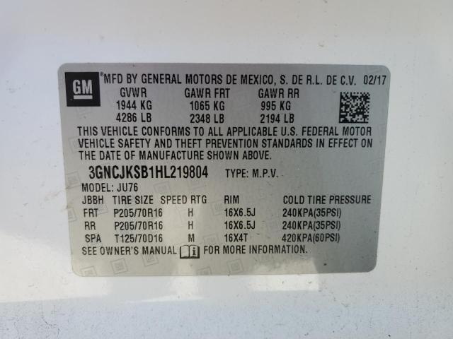 2017 CHEVROLET TRAX LS - 3GNCJKSB1HL219804