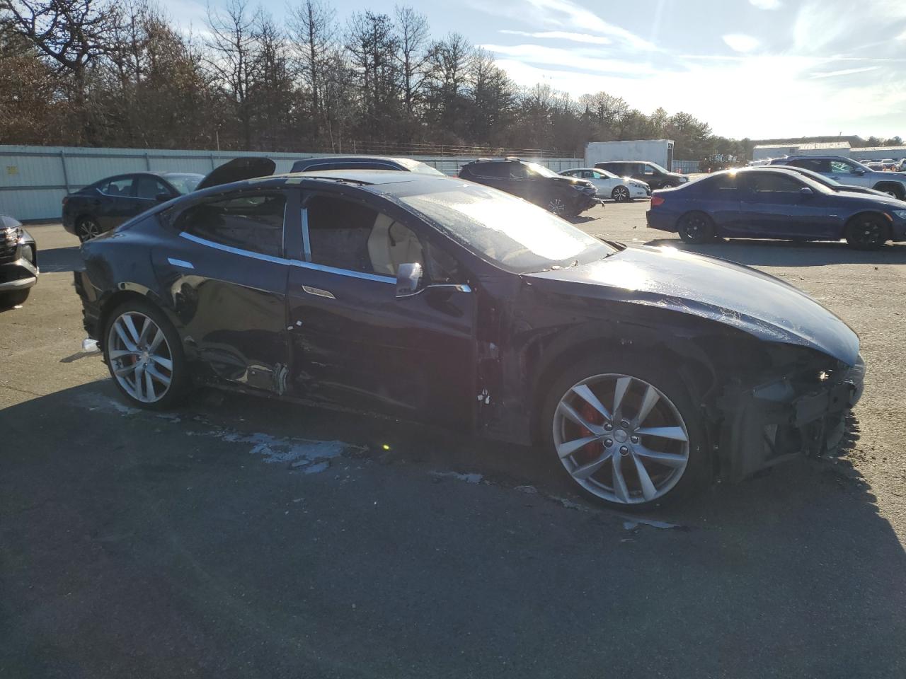 Lot #3034284084 2015 TESLA MODEL S 85