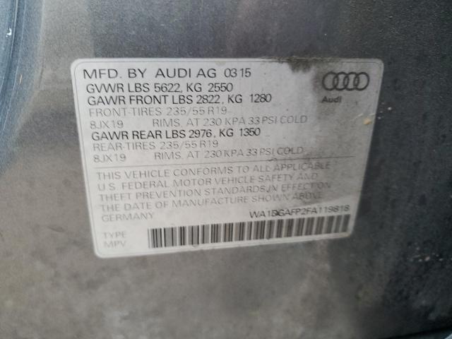 VIN WA1DGAFP2FA119818 2015 AUDI Q5 no.12