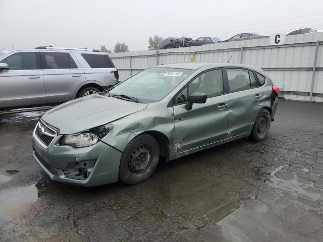 SUBARU IMPREZA 2015 green  gas JF1GPAA68FH309363 photo #1