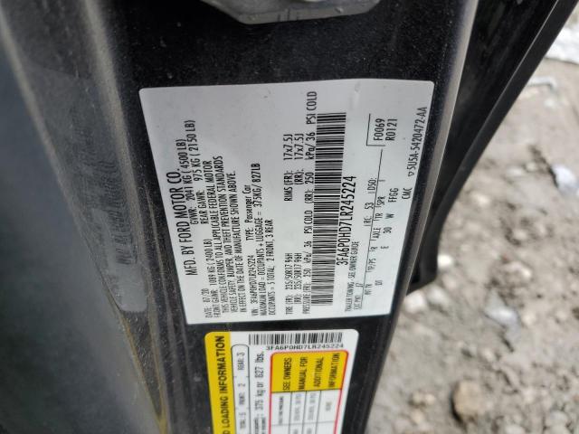 2020 FORD FUSION SE 3FA6P0HD7LR245224