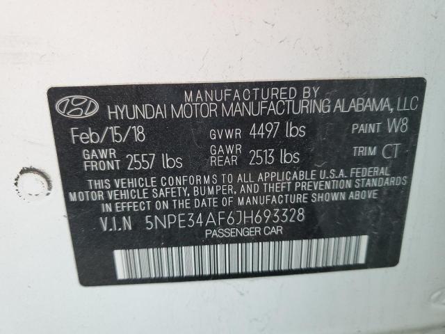 2018 HYUNDAI SONATA SPO - 5NPE34AF6JH693328
