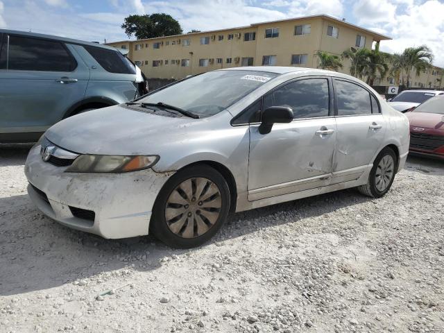 HONDA CIVIC LX 2009 silver  gas 2HGFA165X9H348155 photo #1