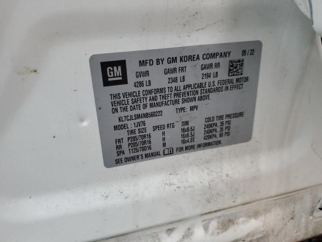 2022 CHEVROLET TRAX 1LT - KL7CJLSM4NB560222