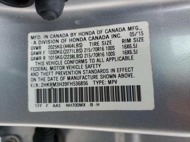 2015 HONDA CR-V LX - 2HKRM3H39FH536856