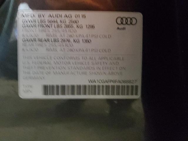 2015 AUDI SQ5 PREMIU WA1CGAFP6FA088827