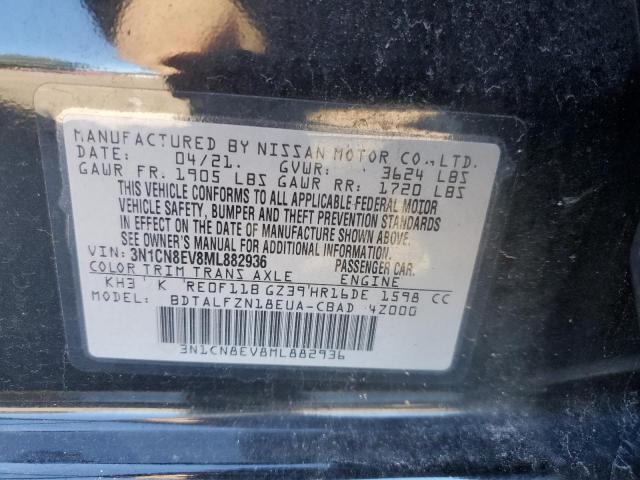 2021 NISSAN VERSA SV - 3N1CN8EV8ML882936