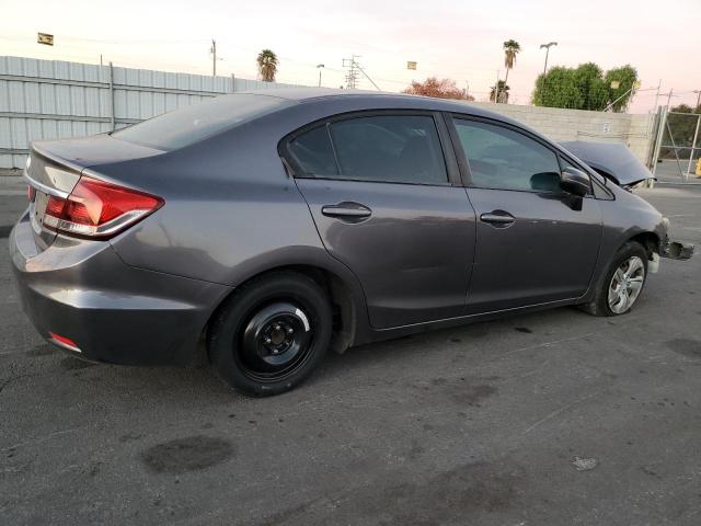 HONDA CIVIC LX 2015 gray sedan 4d gas 19XFB2F55FE237392 photo #4