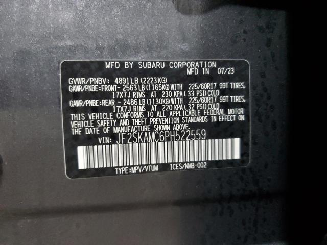 2023 SUBARU FORESTER W JF2SKAMC6PH522559