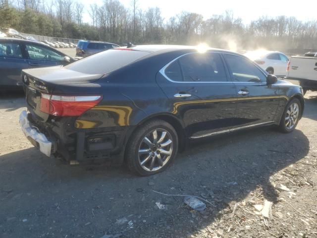 LEXUS LS 460L 2008 black  gas JTHGL46F785021904 photo #4