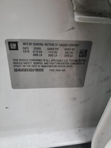 2016 BUICK REGAL 2G4GK5EX0G9185030