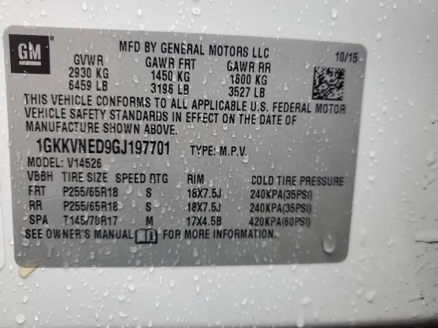2016 GMC ACADIA SLE - 1GKKVNED9GJ197701