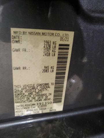 2021 NISSAN ALTIMA SV - 1N4BL4DV1MN391350
