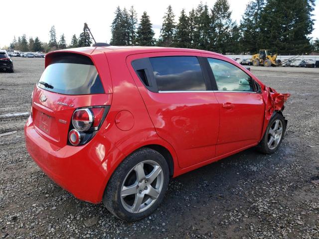 CHEVROLET SONIC LT 2016 red  gas 1G1JC6SB5G4174932 photo #4