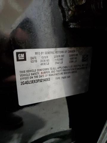 2015 BUICK REGAL 2G4GL5EX3F9214063