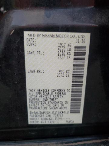 2016 NISSAN ALTIMA 2.5 - 1N4AL3AP3GN325043