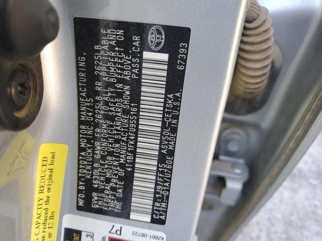 2015 TOYOTA CAMRY LE - 4T1BF1FK4FU955161