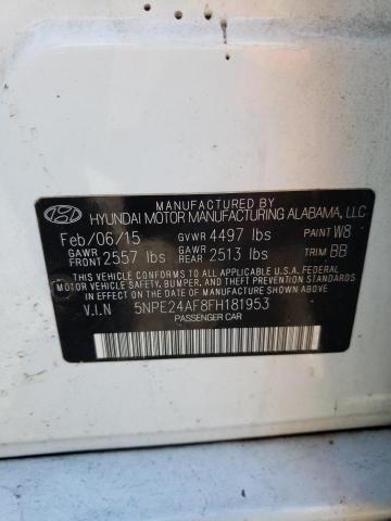 2015 HYUNDAI SONATA SE 5NPE24AF8FH181953